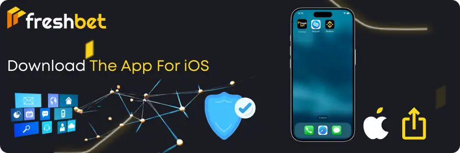Freshbet download method for adding the app on iOS