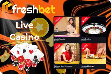 Spielen Sie Live-Casino im Freshbet Casino